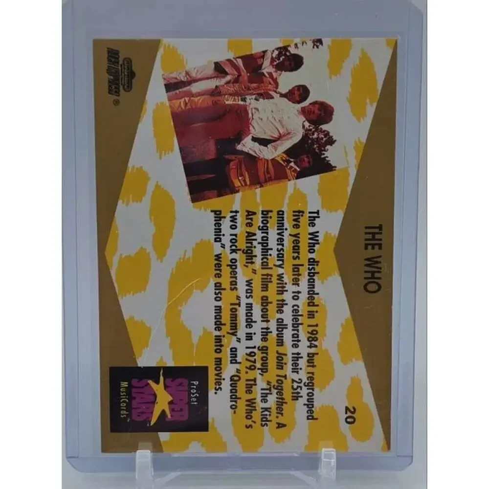 1991 Pro Set SuperStars MusiCards #20 The Who Card